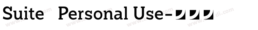 Suite   Personal Use字体转换